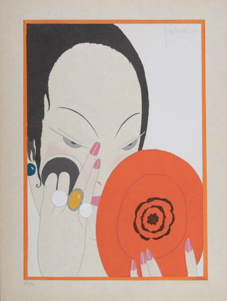La Femme au Miroir rouge