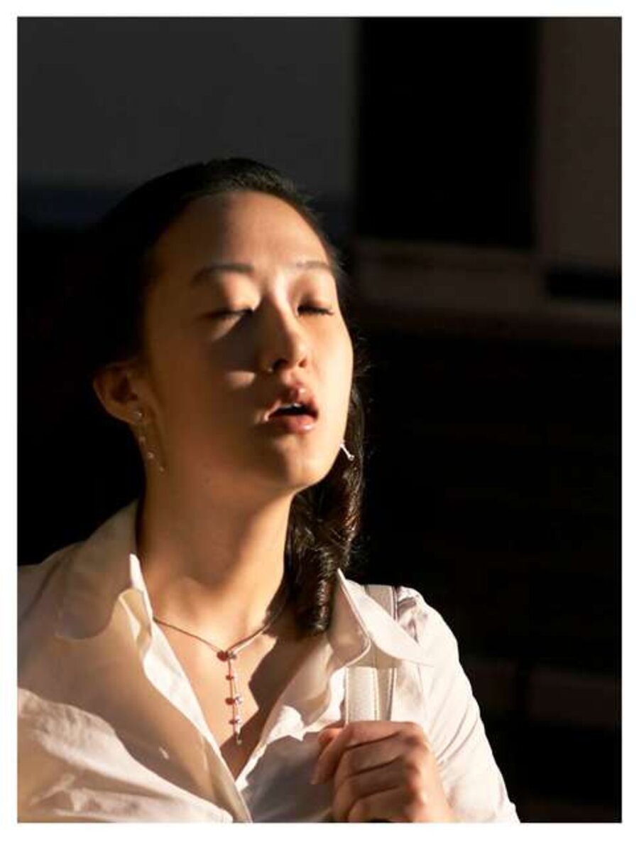 Sightless (Young Woman White Blouse with Necklace)