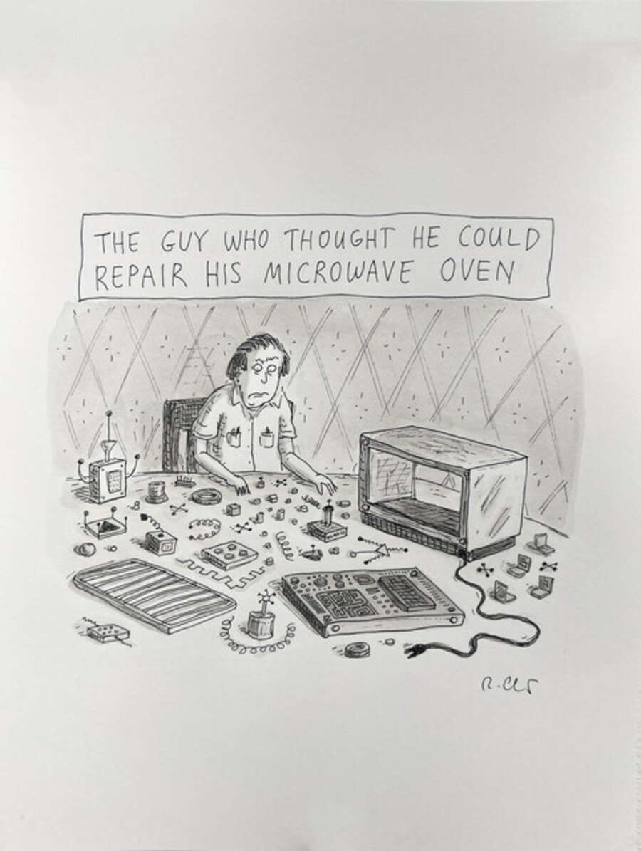 The Guy Who Thought He Could Repair His Own Microwave