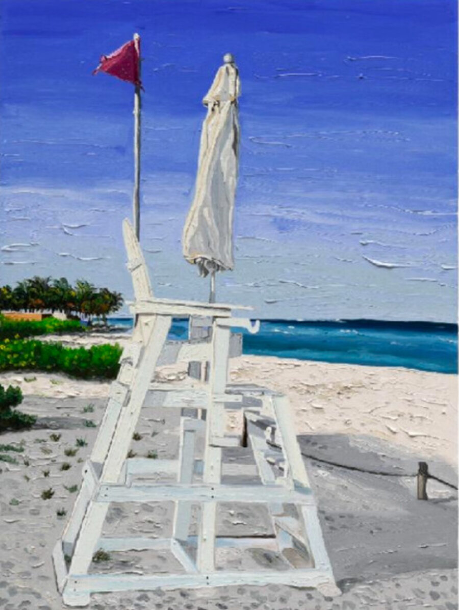 Empty coast guard seat