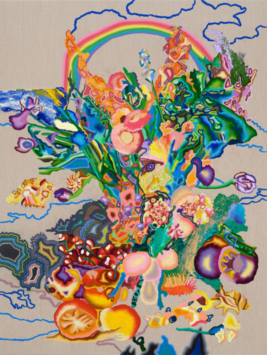 Arranged in a Single Cluster Mimics a Wider Flower