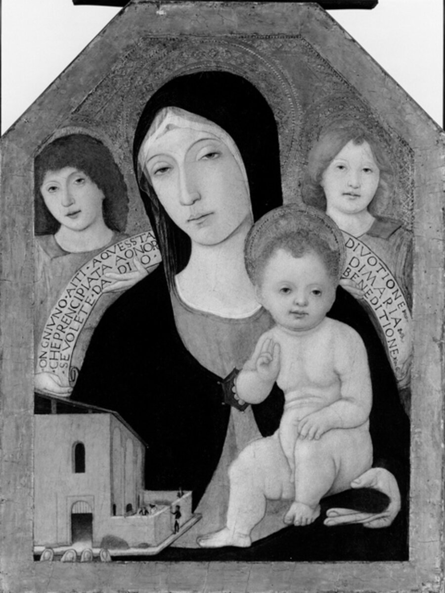 Virgin and Child with Two Angels