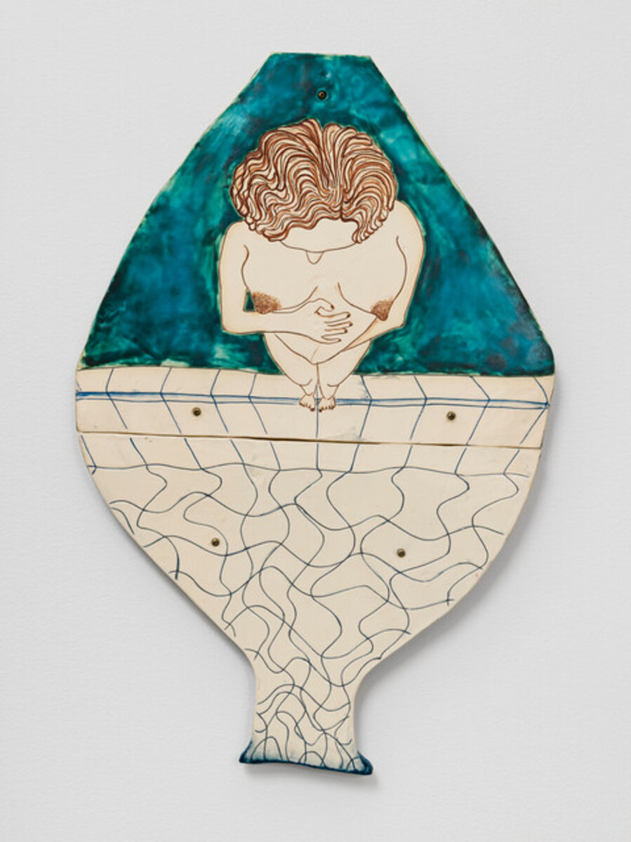 Taking the Plunge (Woman at a Pool)