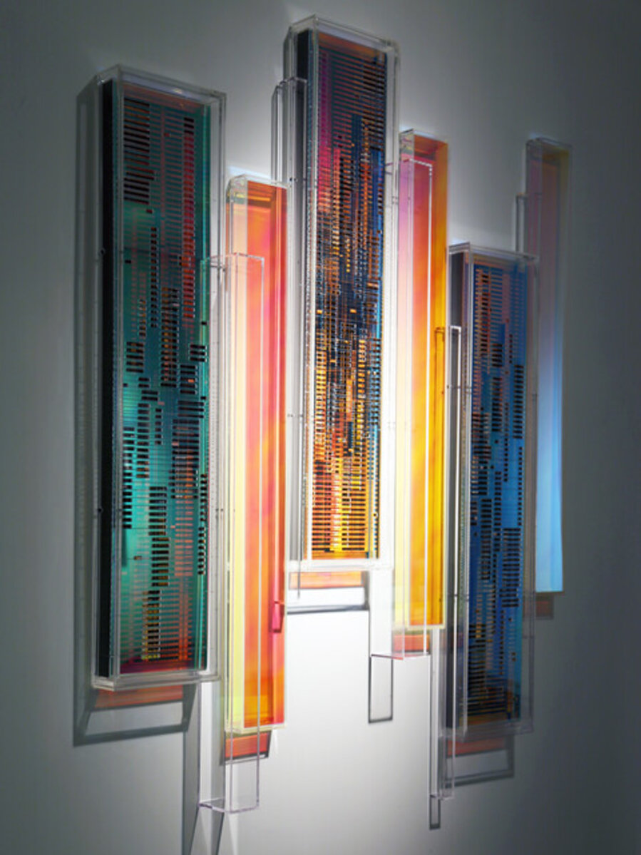 Iridescent urban symphony