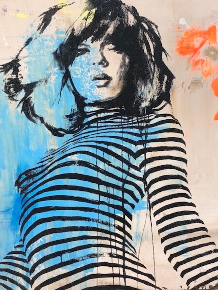 Blue Stripe Girl