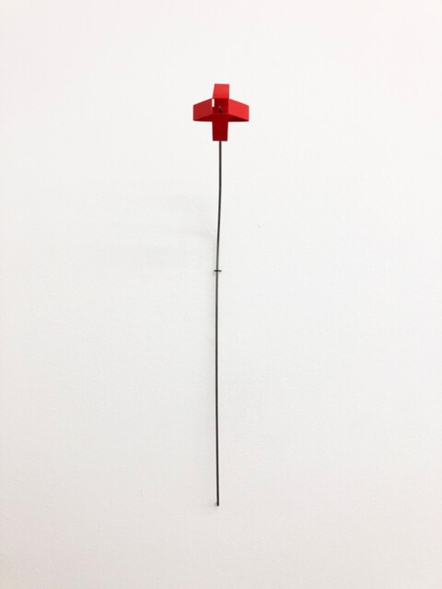 untitled (red flower, cross)