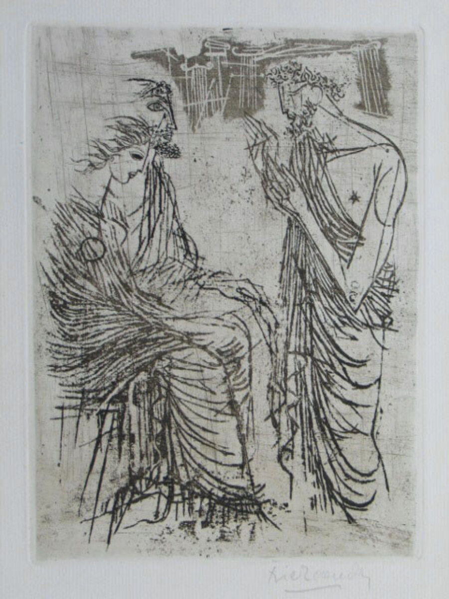 Homeros - Man Talking to Couple