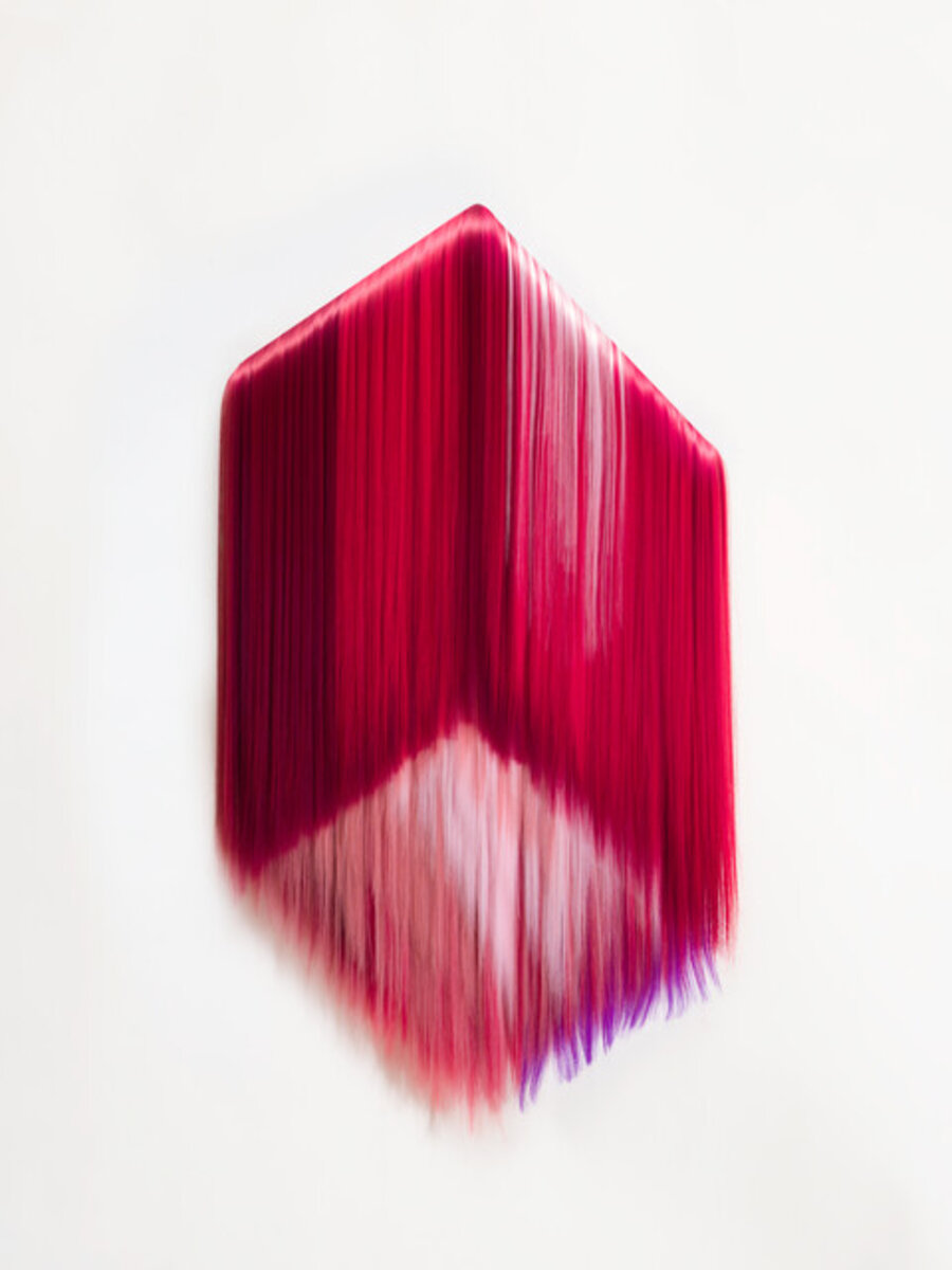 UNTITLED (red cube with pink light)