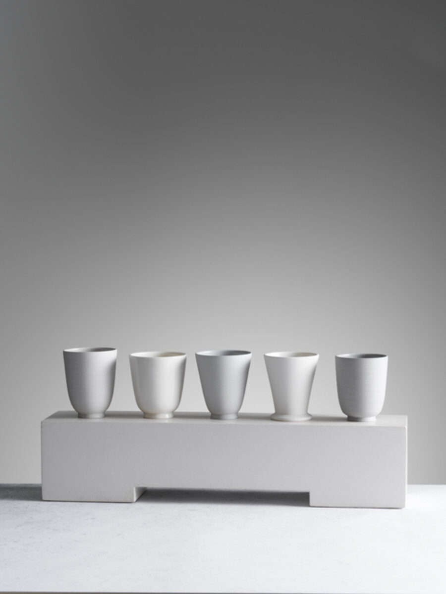 Five Cups on Ground
