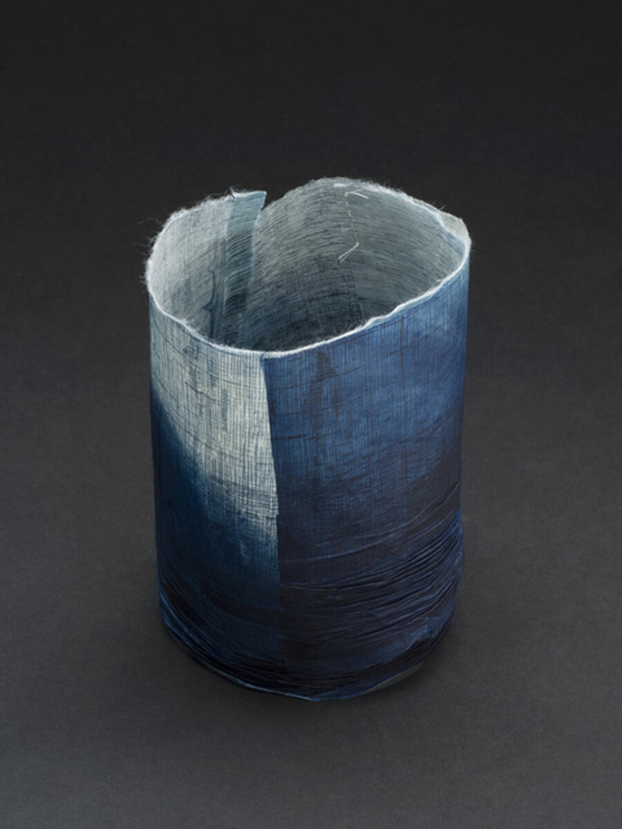 Indigo Shiwa Shiwa (wrinkle wrinkle) no. 6