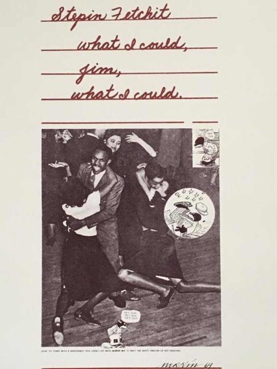 Stepin Fetchit Pop Art 1969 Color Screenprint Richard Merkin