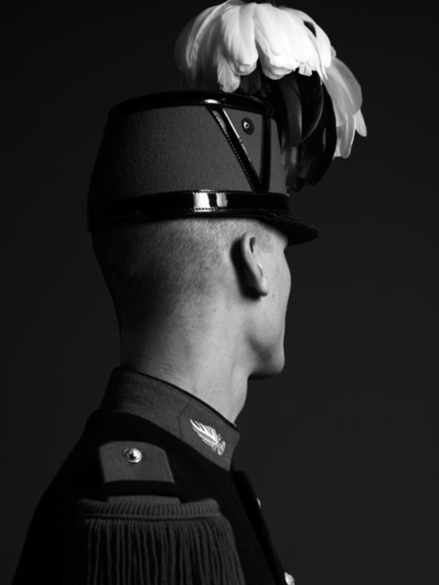 Portrait of a French Cadet, St. Cyr March, 2009 from Elton John AIDS Foundation Photography Portfolio Two