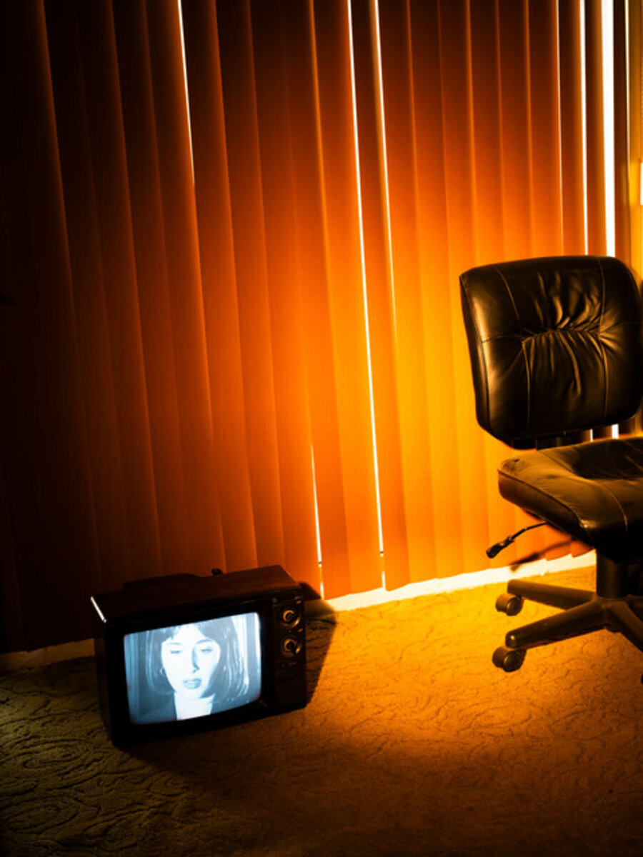 Office, TV (self-portrait)
