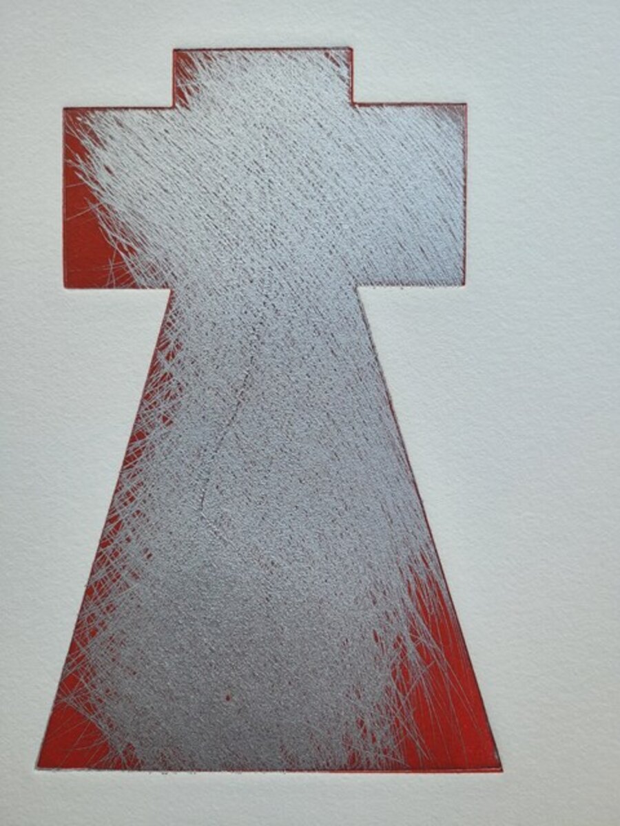 Mantelkreuz mit Füllsilber
