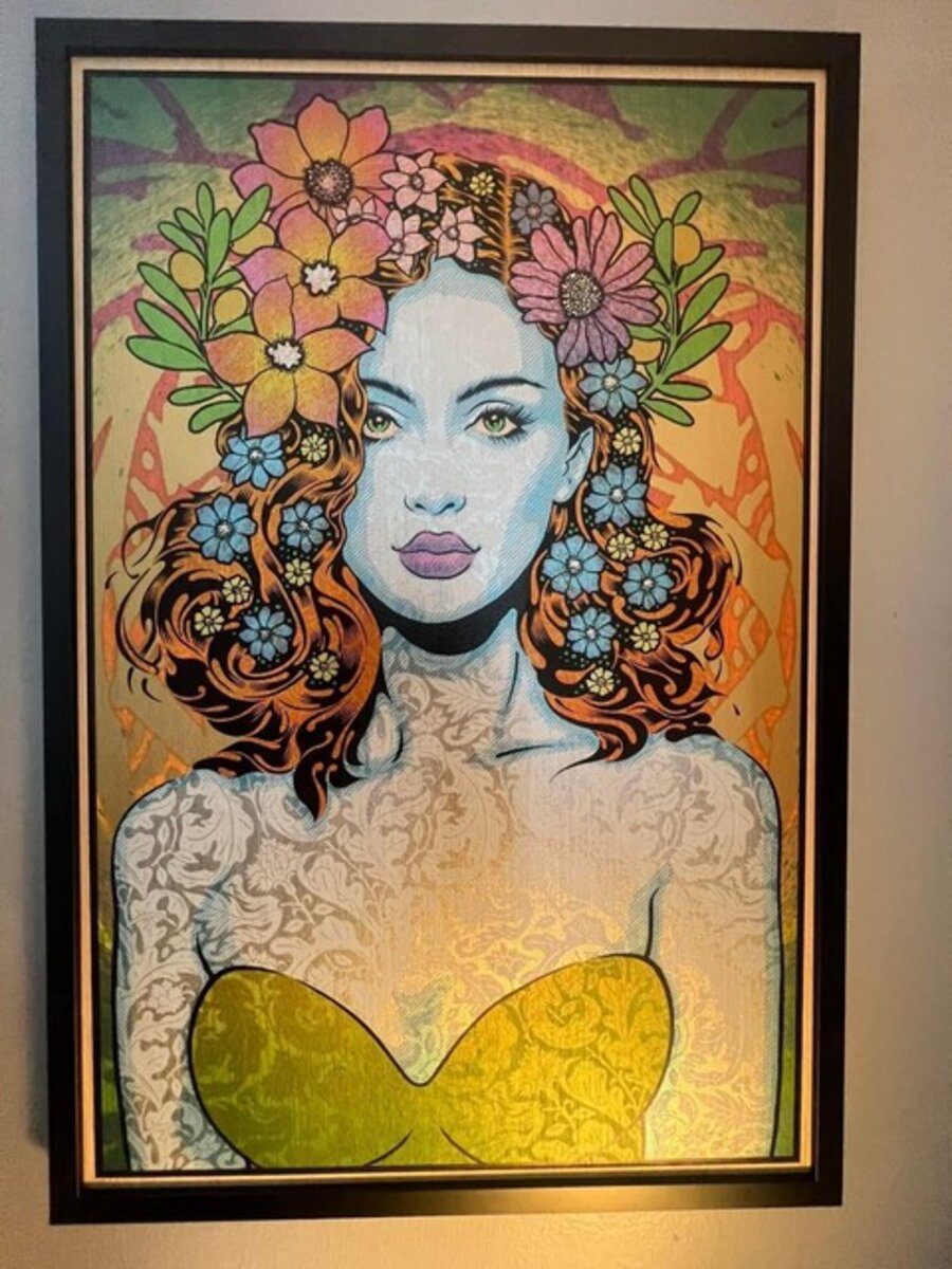 Sappho, Wood Panel by Chuck Sperry