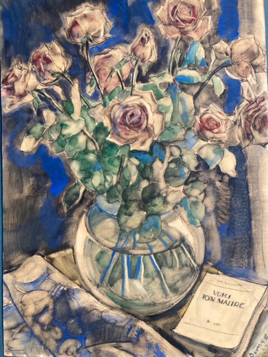 Roses in a Vase