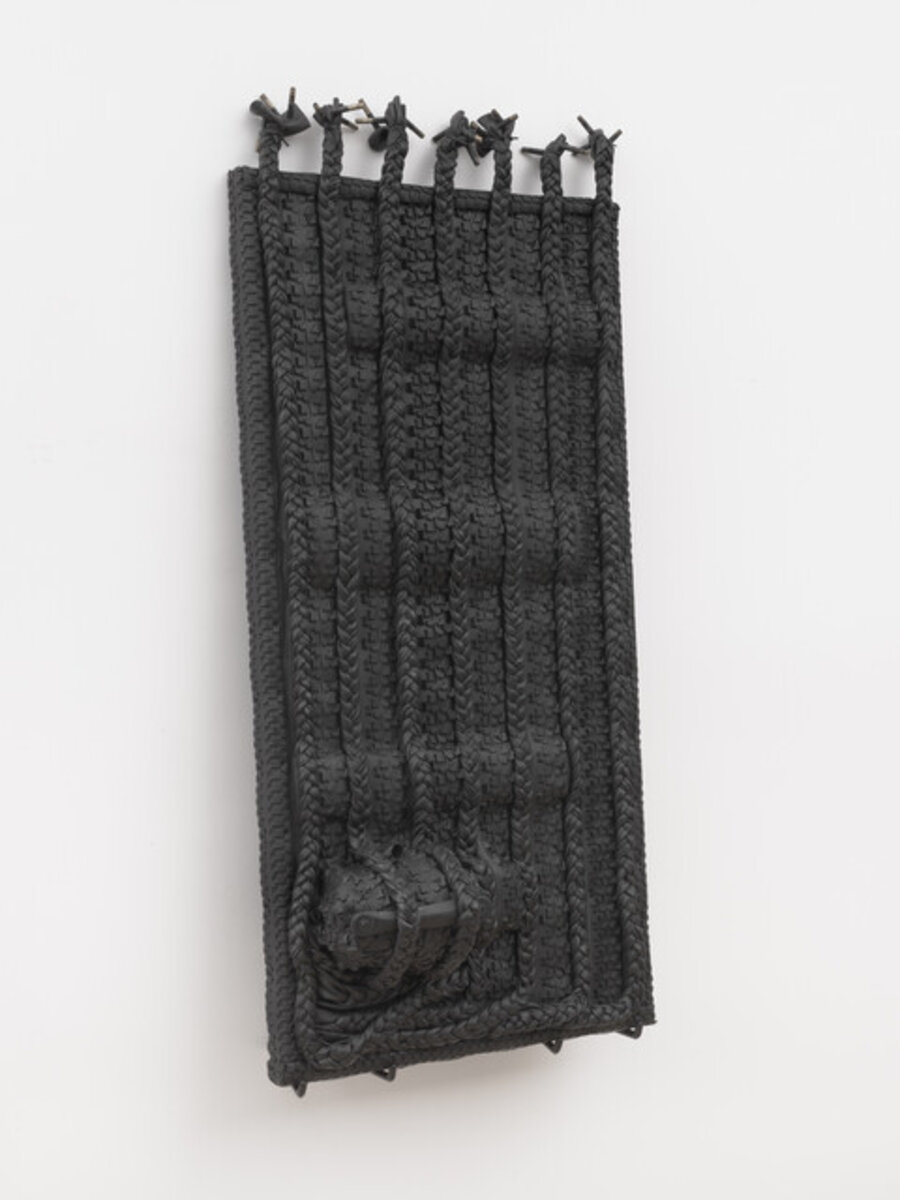 Contingent on Free Speech Content (Braided Vertical Flag with Valve Stems)