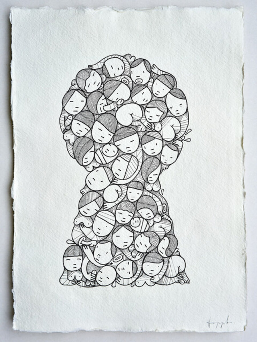 Group Love Keyhole