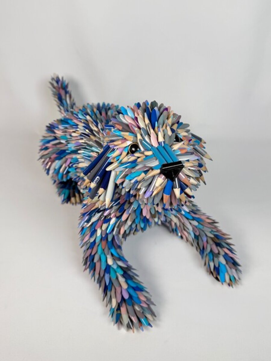 Blue Pencil Puppy