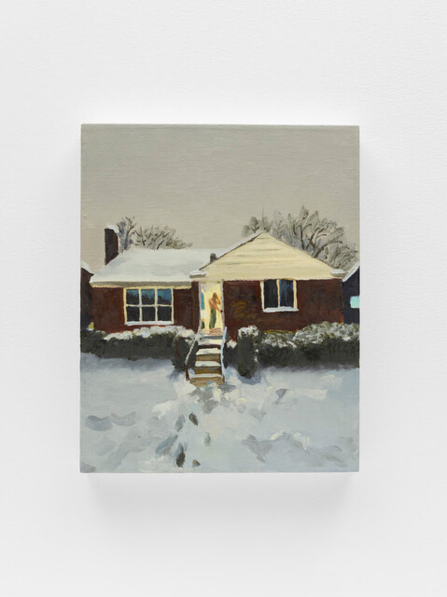 One Person on a Snowy Night