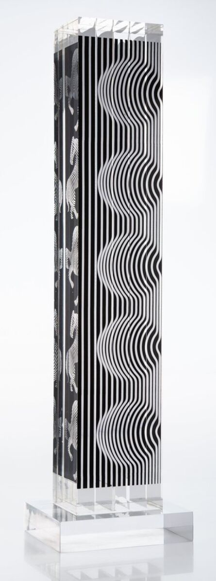 Victor Vasarely, ‘Zebra Tower’, 1988