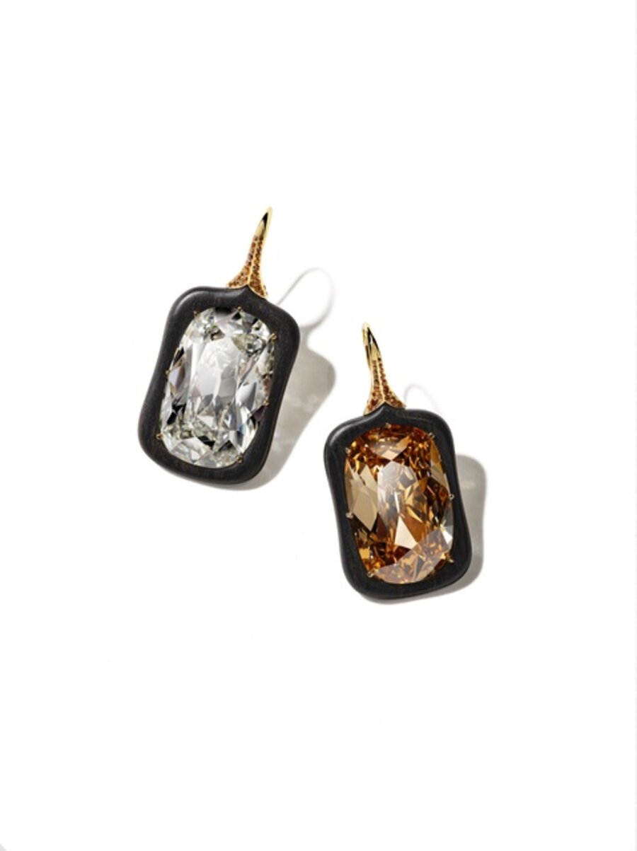 2020 Black Label Masterpiece VIII Ebony Diamond Earrings