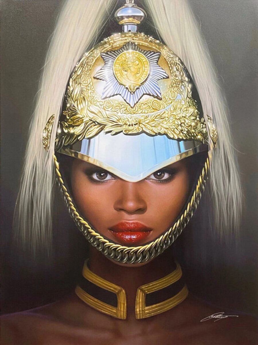 Naomi Campbell Queens Guard