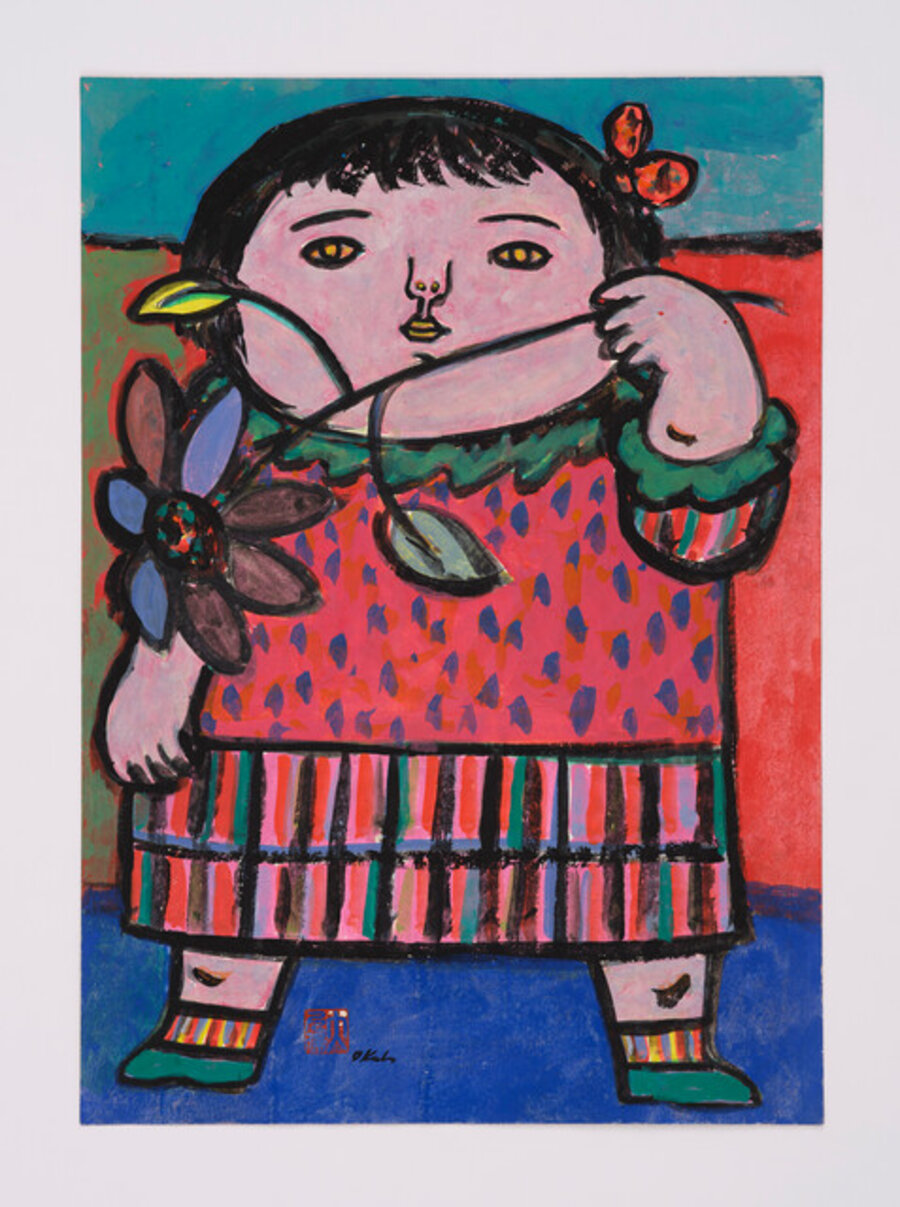 Untitled (Girl with Flower)
