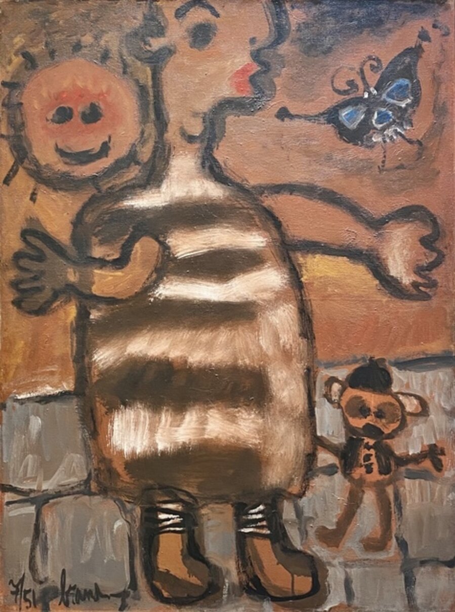Meisje met vlinder