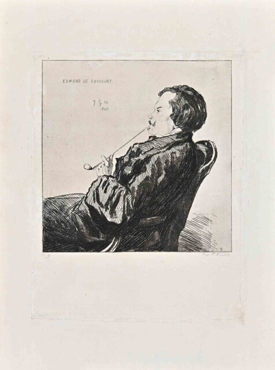 Portrait of Edmond de Goncourt