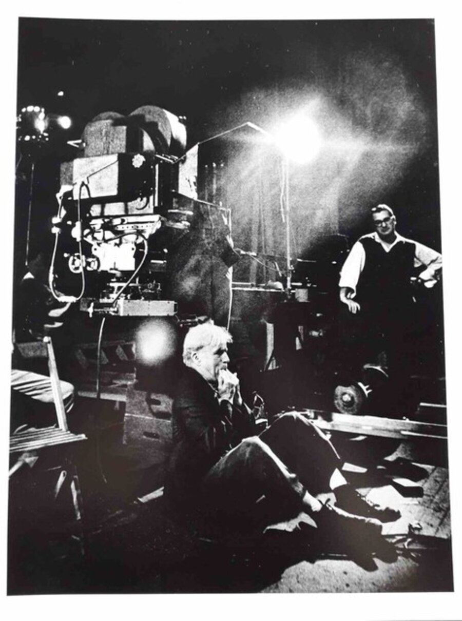 Charlie Chaplin on the set of "Limelight"