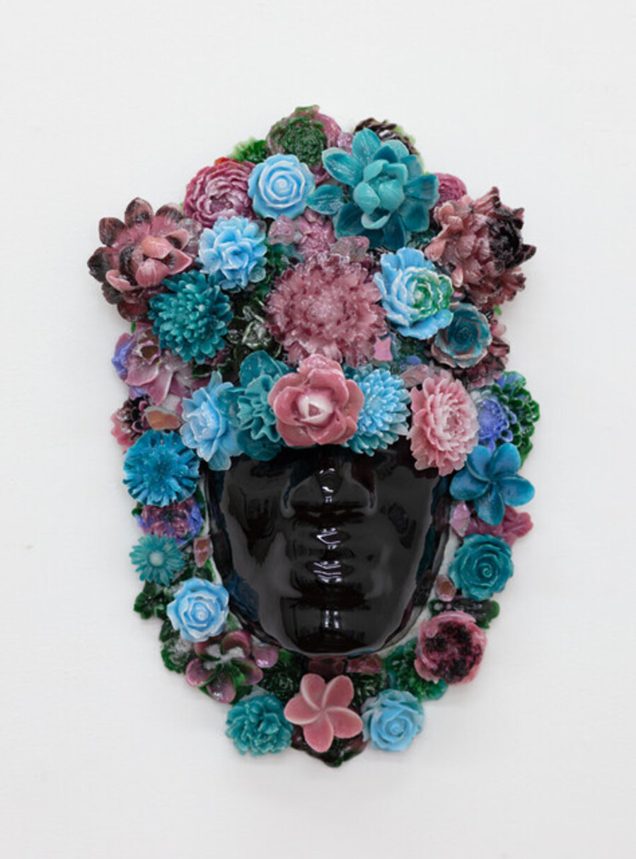 Bloom in Peacock Blue and Hazy Pink
