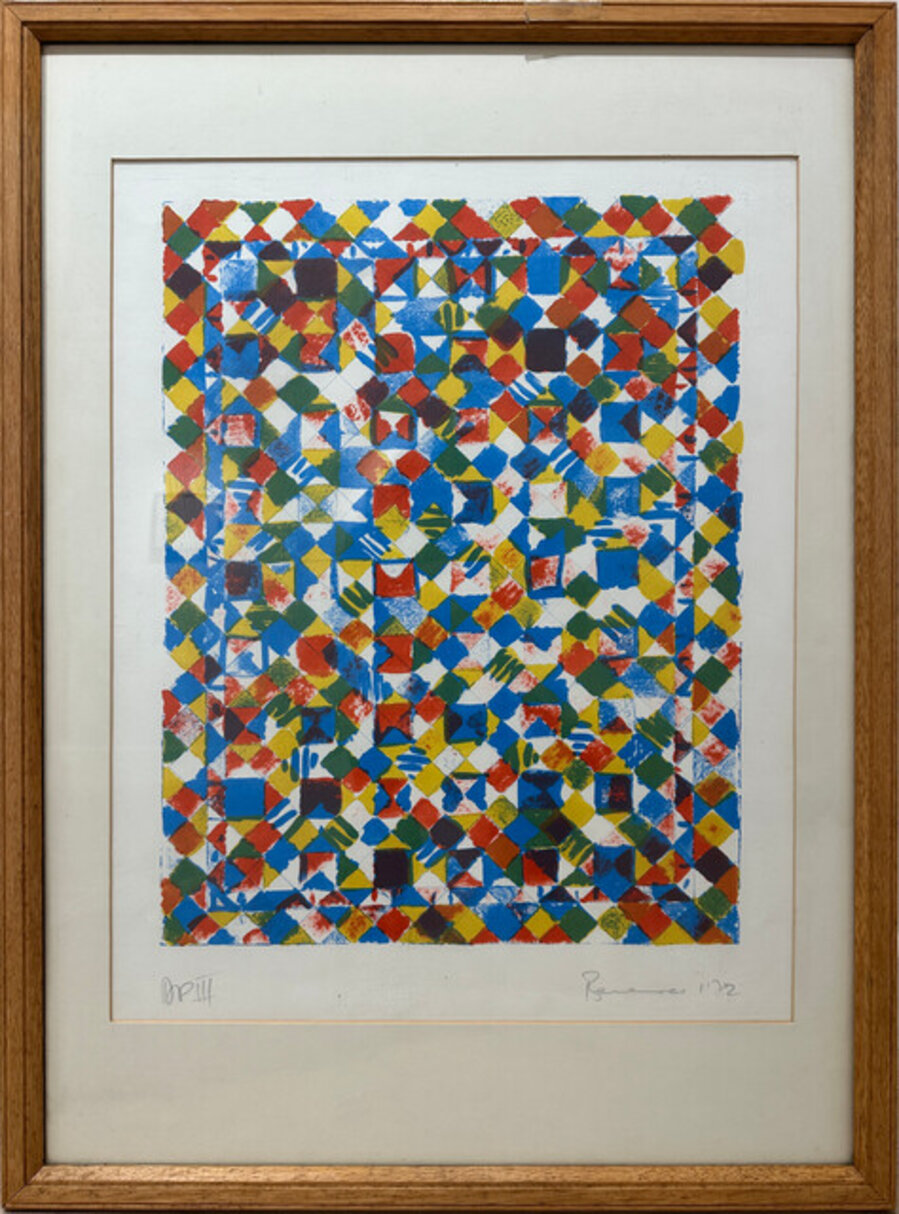 Squares - Blue and Red