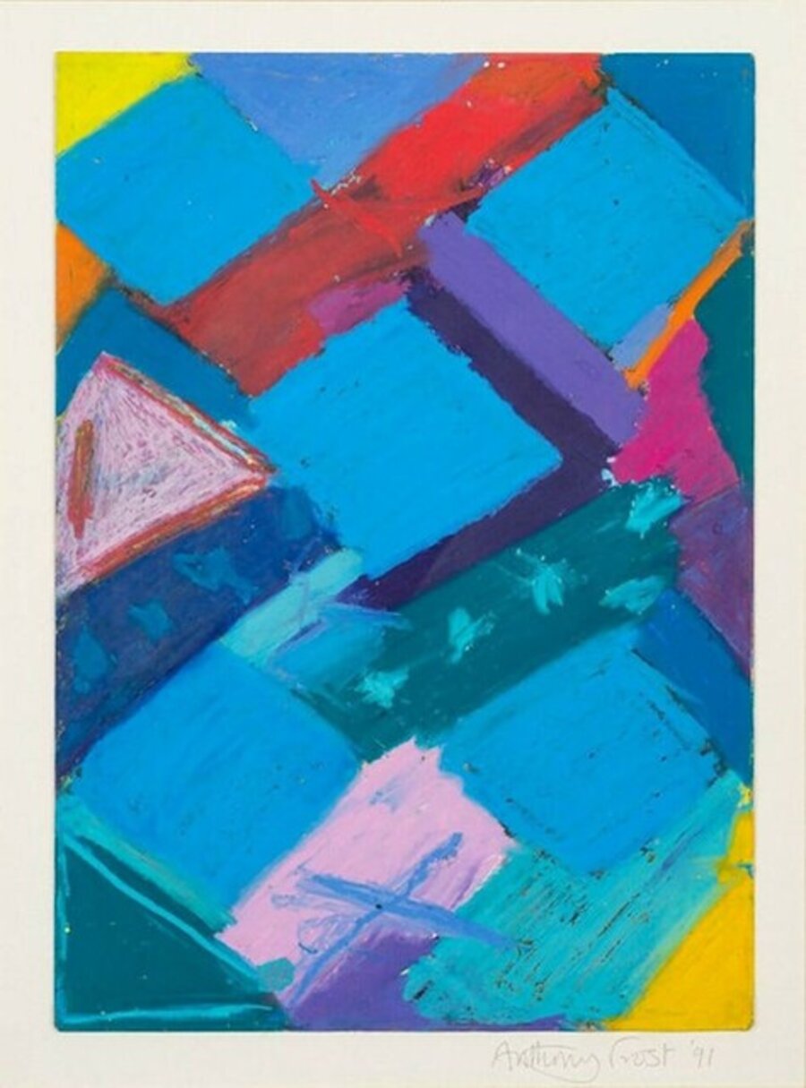 Five of Diamonds Abstract Original