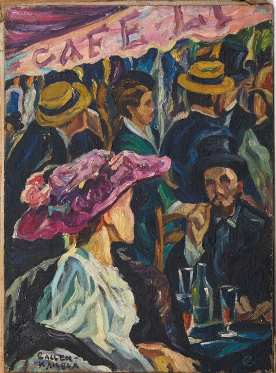 Paris cafe scene