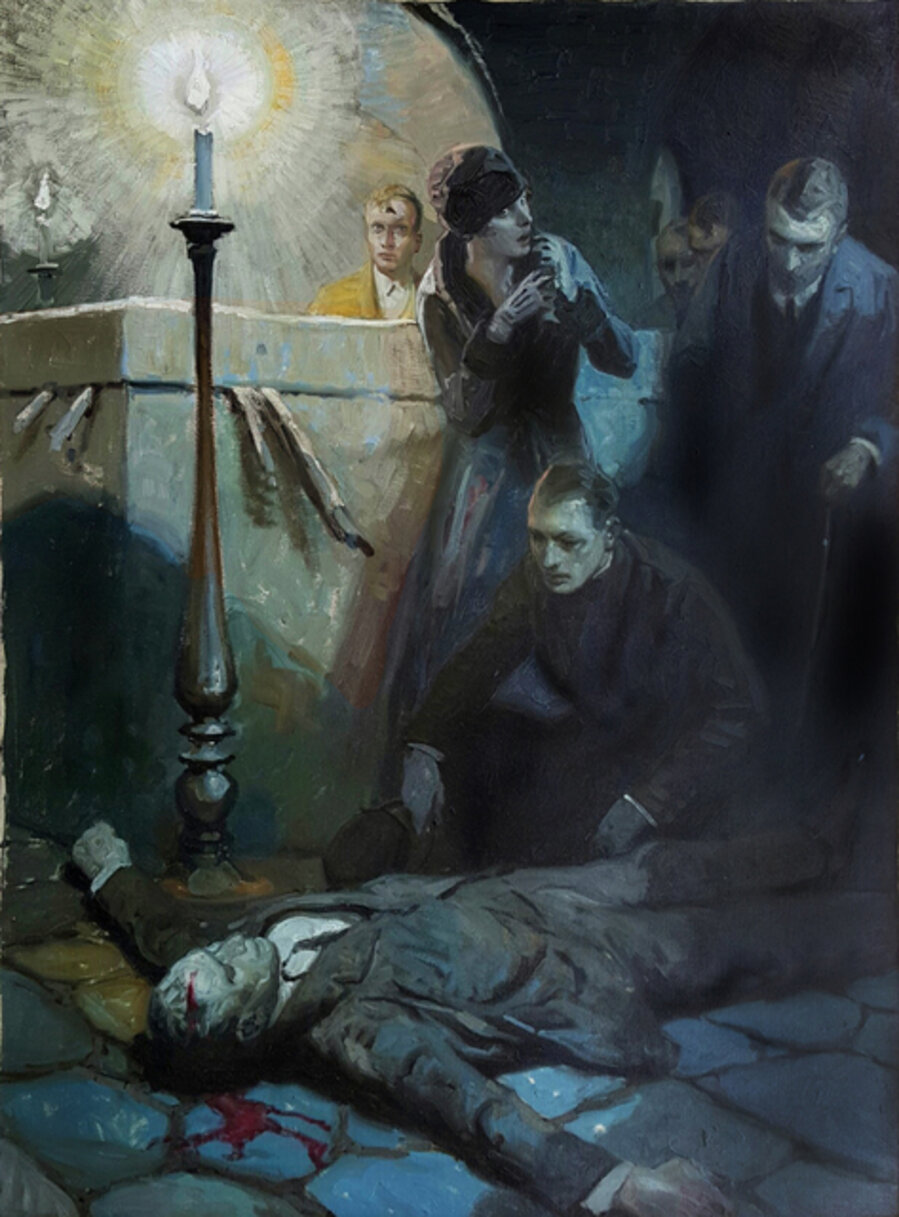 Noir - Curse of the Golden Cross - Golden Age of Illustration