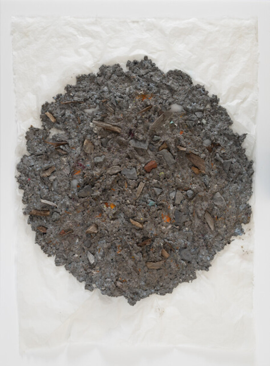 Location #4 (Non-site composed of Dieu Donne Garbage Pulp and Sticks and Stones from Bush Terminal Brooklyn City Park)