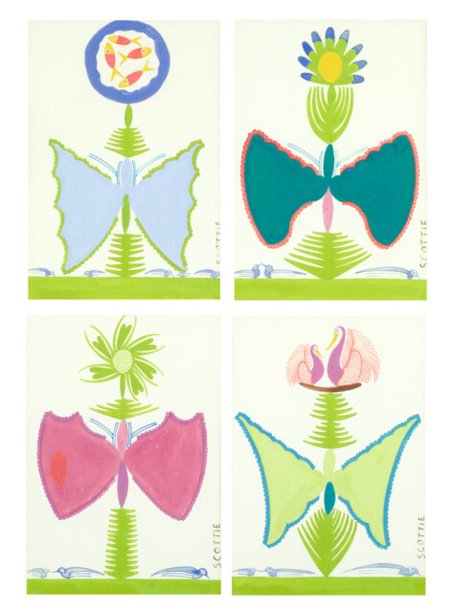 Four Butterflies I