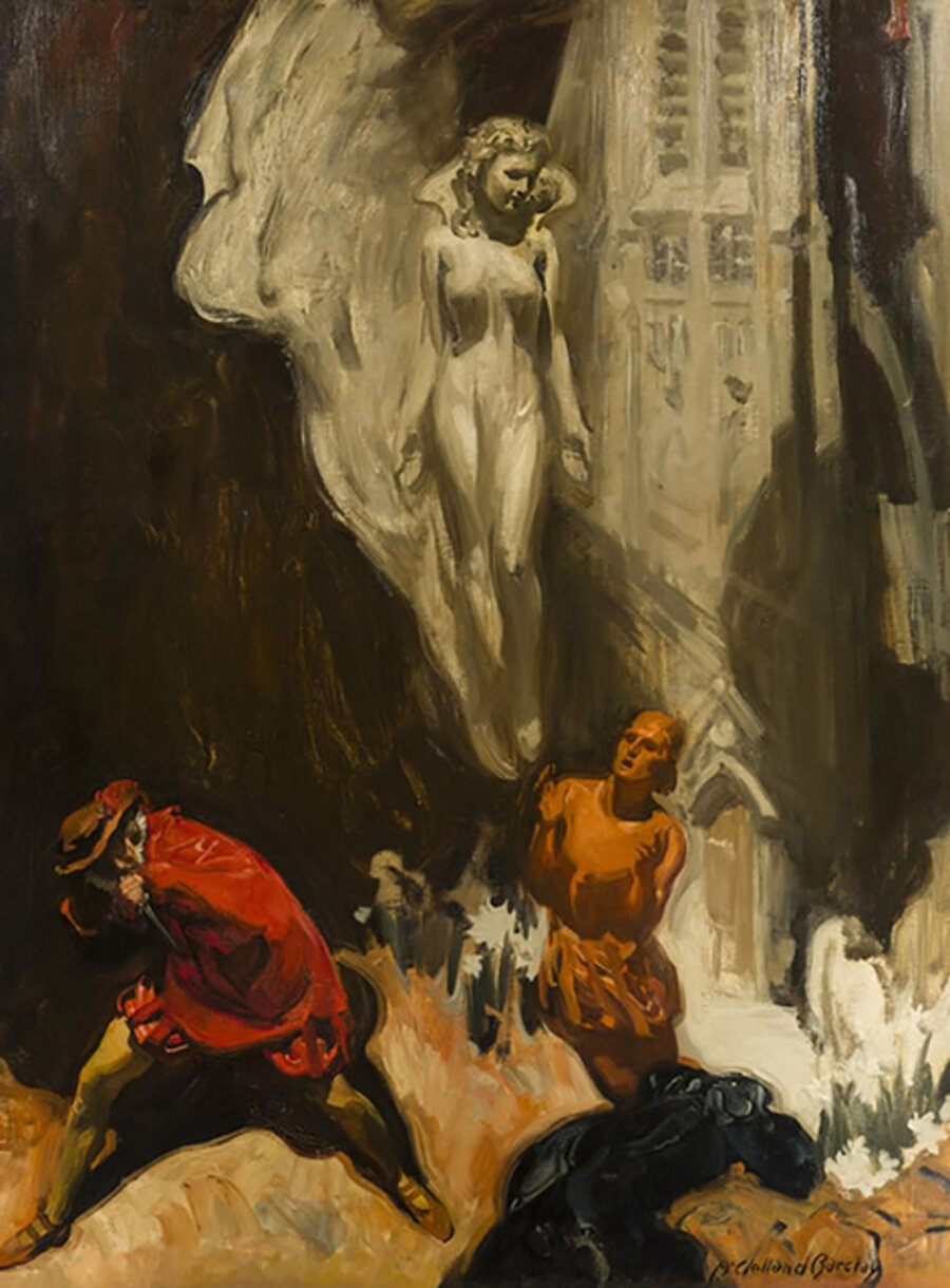 “The divine Meriel drifting down from heaven, singing as the very soul of the carillon bells”