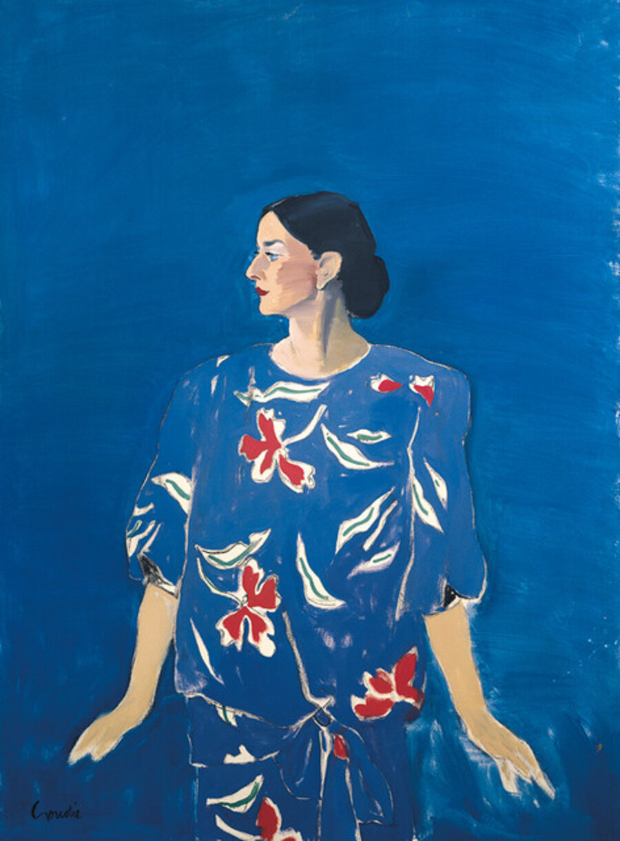 Portrait of Mainee in a Floral Patterned Dress