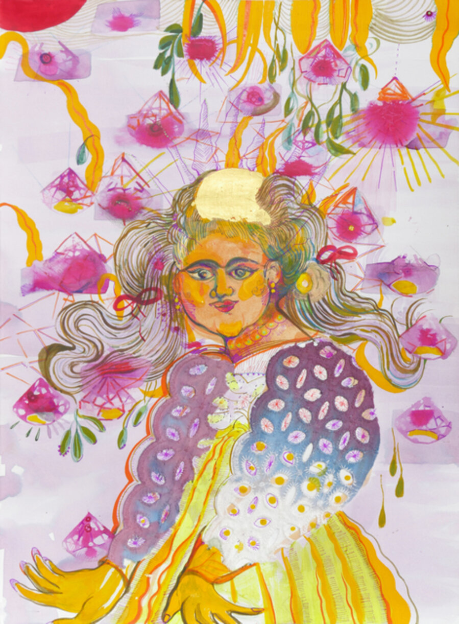 Her hair was there while lost in one place. Not to stare if her sunny dome could be roped to be opened. Buttered in benevolence, seated dead center her a balding beacon, her mind a temple, crossing all paths, all forsaken, never stolen and always bolder.