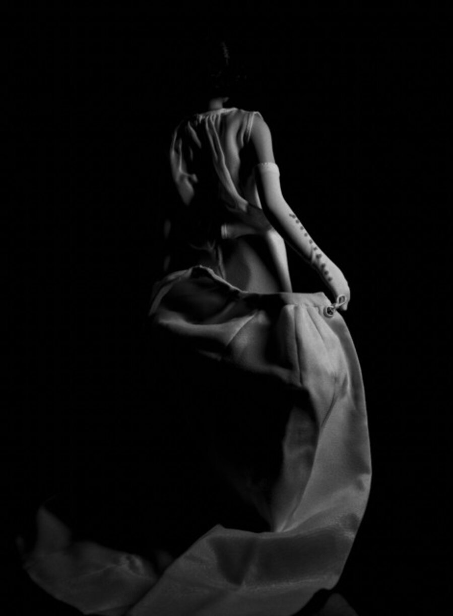 Evening Gloves, Dropped Cape
