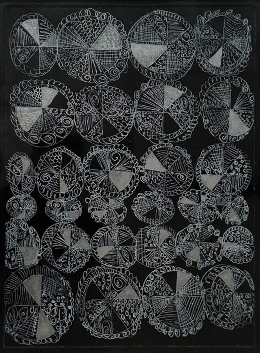 Circles in Grey and Black