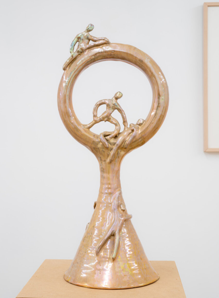 Untitled (Large form with circular top)