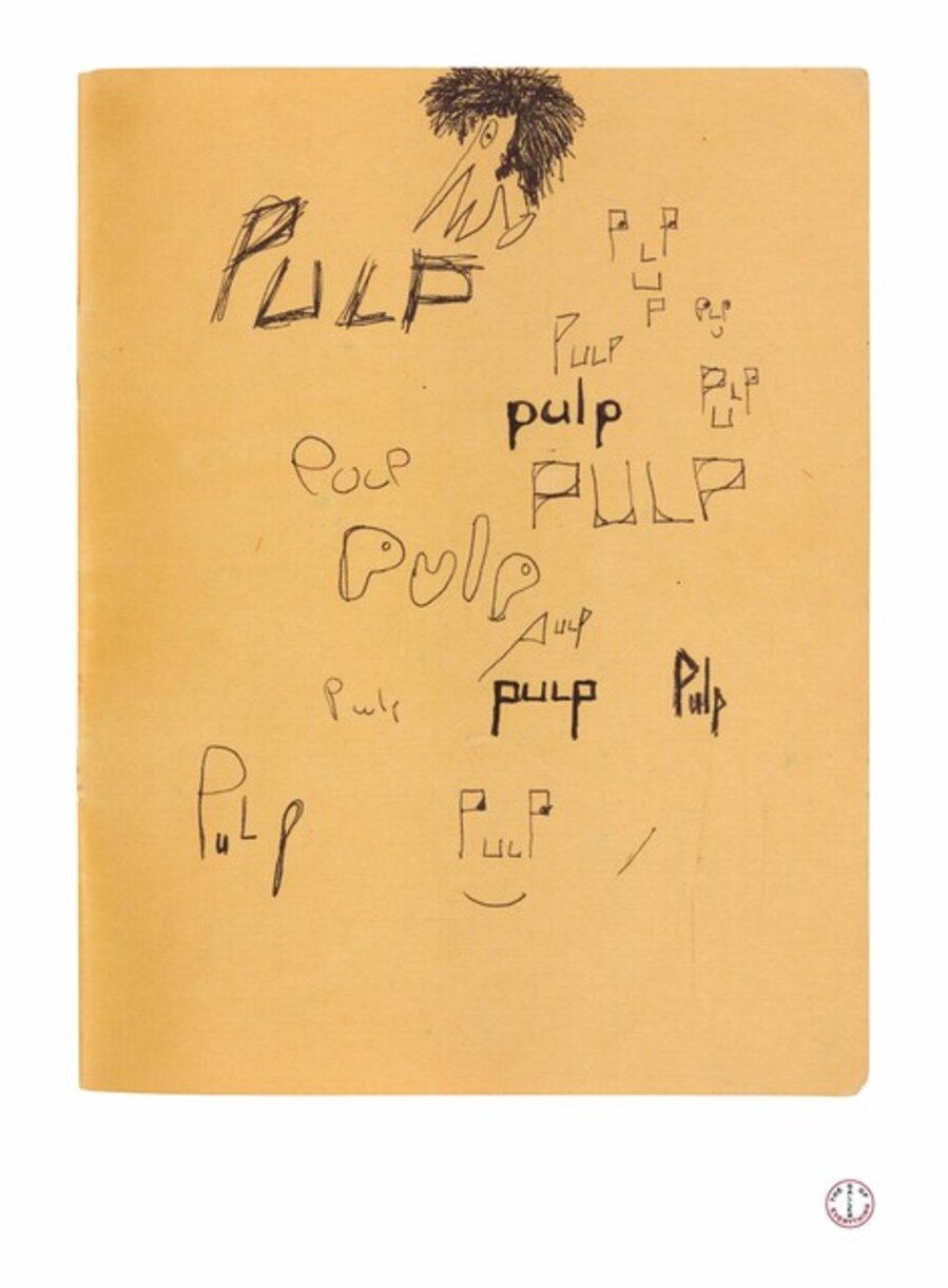 1980 Excercise Book/ Pulp Logos (Back Cover)