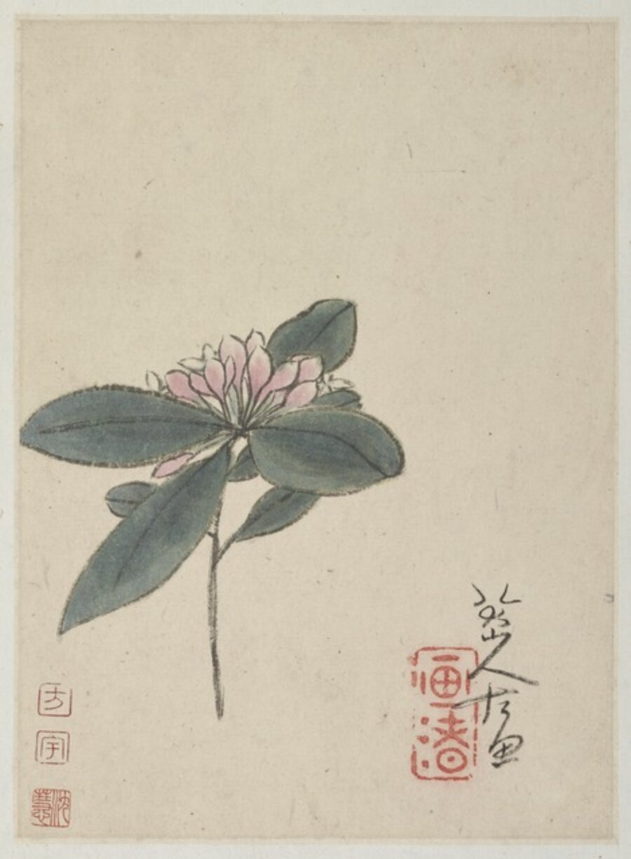 Lilac and Calligraphy