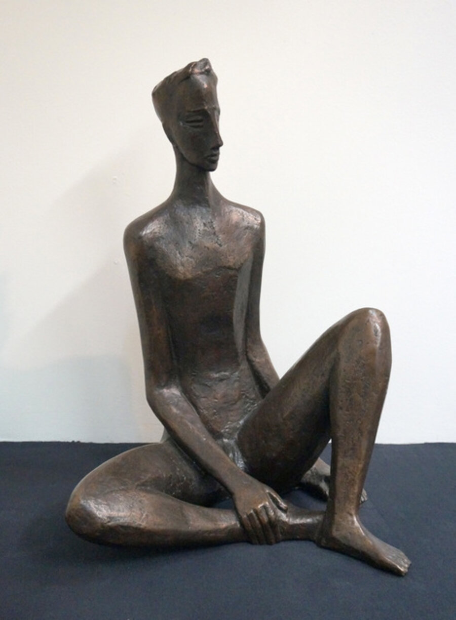 Erwartung (Sitzender Jüngling)