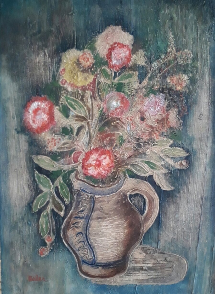 Terracota Vase of Flowers