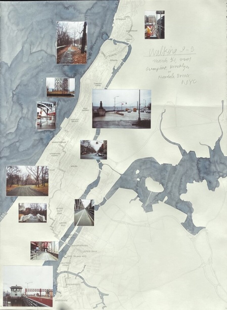 Walking 9-5, March 21, 2001, Greenpoint, Brooklyn to Riverdale, Bronx, NYC
