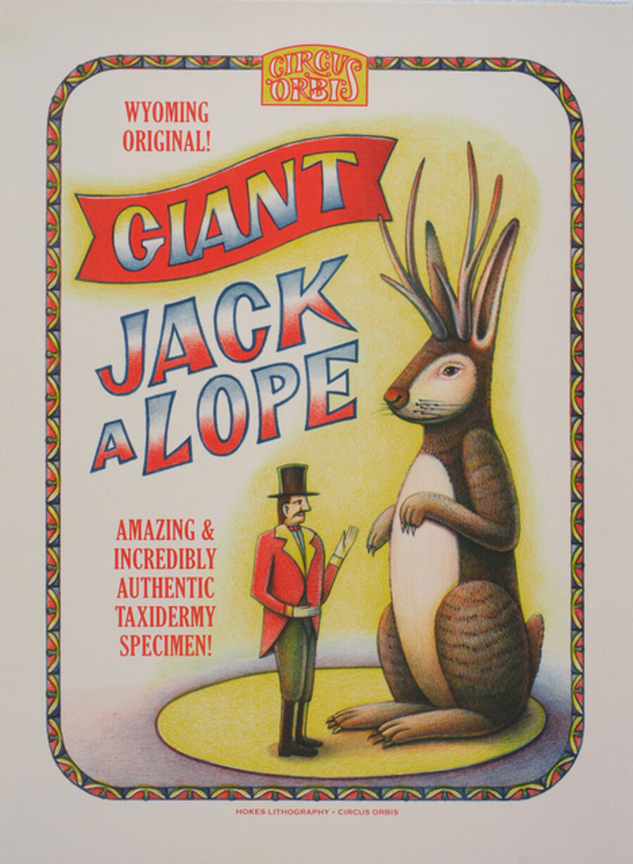 Circus Orbis Souvenir Print: The Giant Jackalope